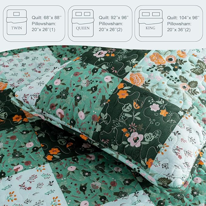 Exclusivo Mezcla Reversible Boho Quilts Twin Size - Image 6