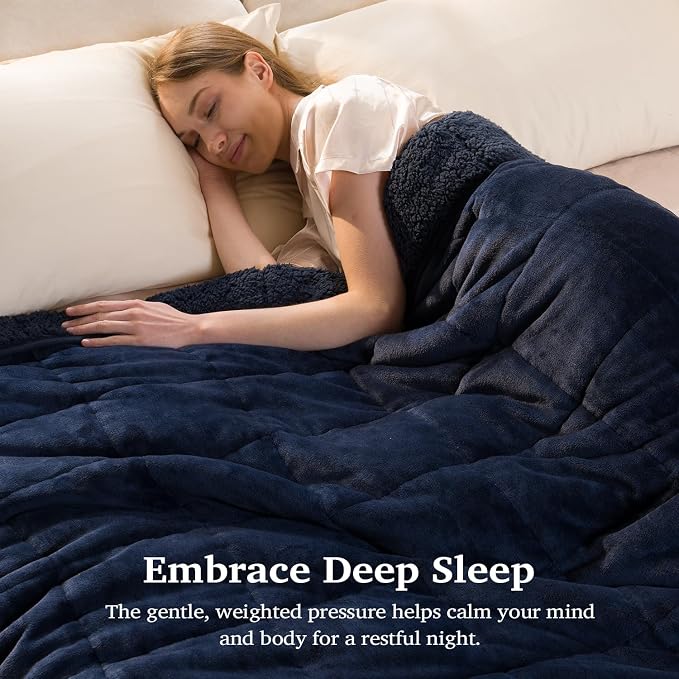 Sivio Sherpa Fleece Weighted Blanket - Image 2