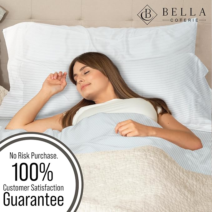 Bella Coterie | Luxury Bamboo Viscose Queen Size Pillowcase Set | 100% - Image 5