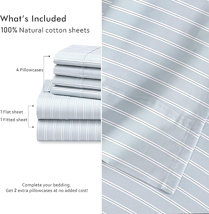 RUVANTI 6 Pcs Cotton Sheets - Image 4