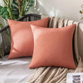 MIULEE Pack of 2 Decorative Outdoor Solid Waterproof Throw Pillow Covers Spring by MIULEE