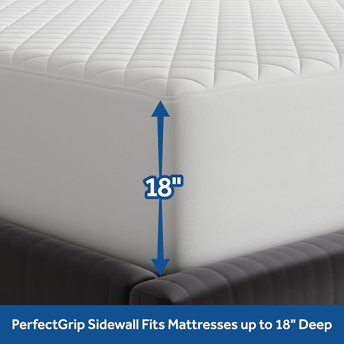 Sealy Luxury 100% Cotton Soft Top Layer, High Loft Comfort EternaLoft Fiberfill - Image 4