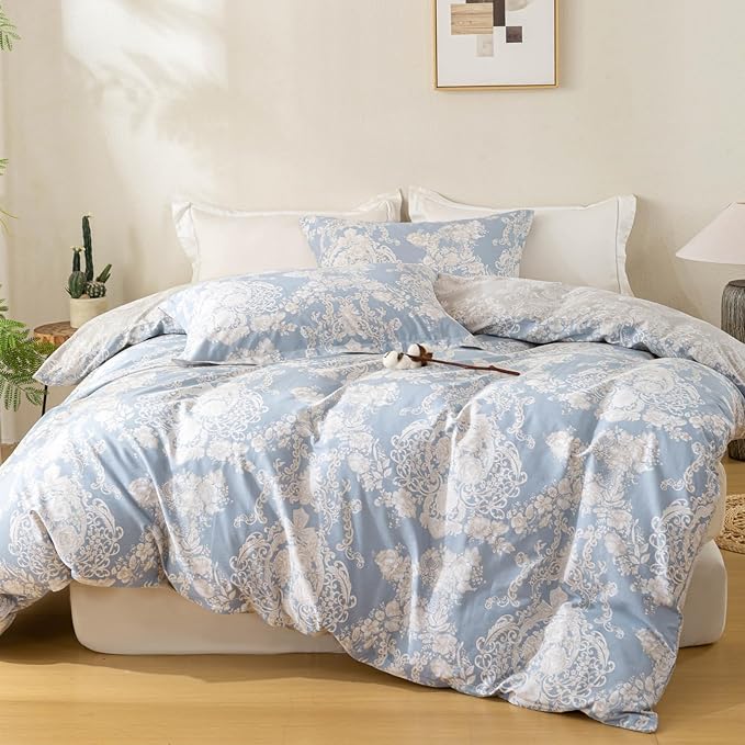 OAITE Duvet Cover Set, 100% Cotton Comforter Cover - Image 6