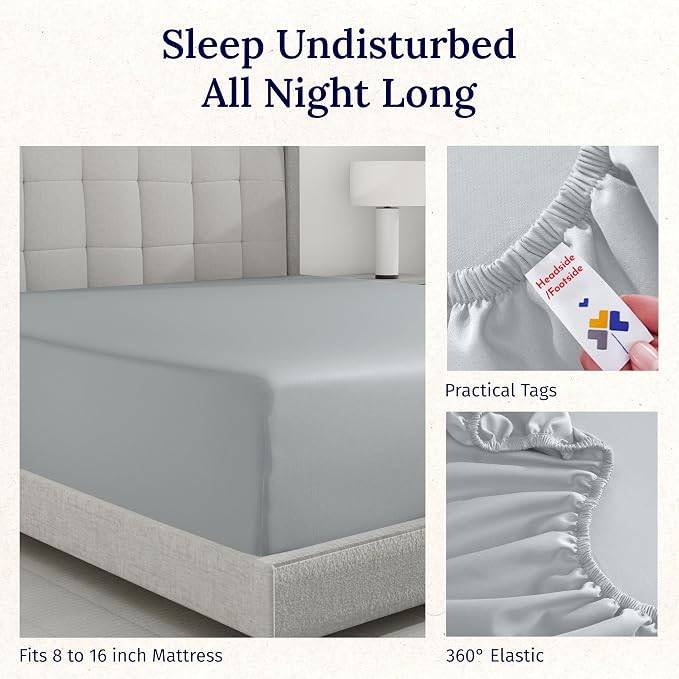 California Design Den Luxurious King Fitted Sheet Only - Image 7