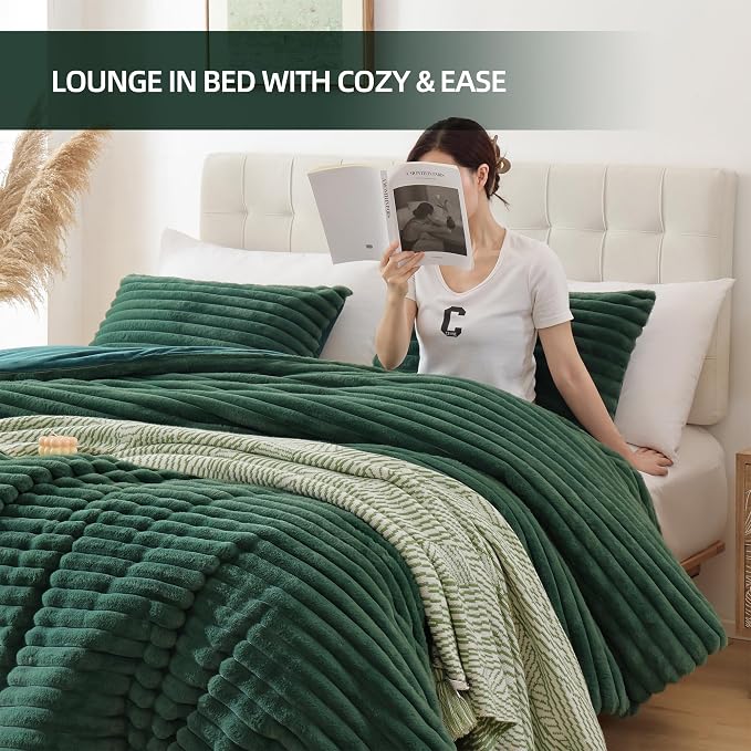 Smoofy Fluffy Queen Comforter Set 3 Pieces - Image 6
