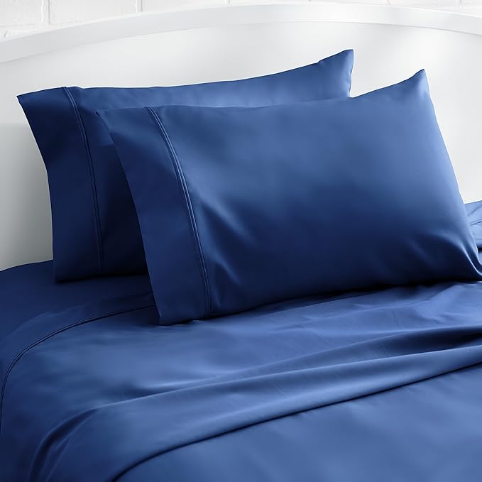Amazon Basics 400 Thread Count 100% Cotton Pillow Cases, Sateen Weave, King Size - Image 4