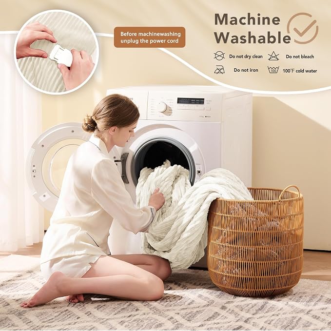 Homemate Electric Heated Blanket Twin Size - Image 7
