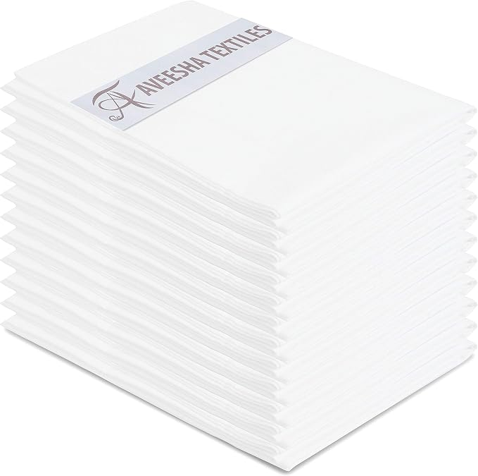 Aveesha 12 Pack Poly Cotton Pillow Cases by Aveesha