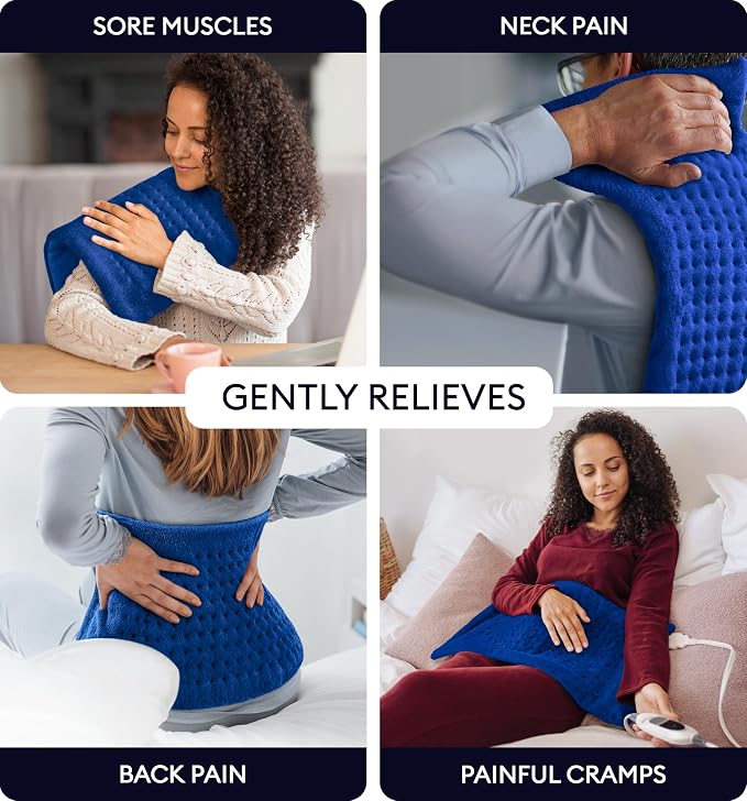 GENIANI Electric Heating Pad for Back Pain & Cramps Relief, Electric Throw - Image 2