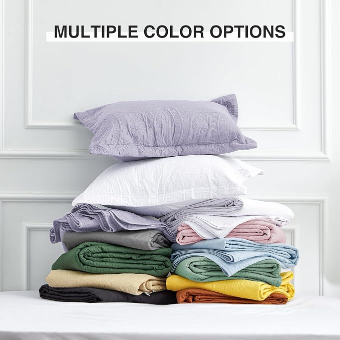 Love's cabin Oversized King Size Quilt Bedding Set Lavender Bedspreads - Image 8