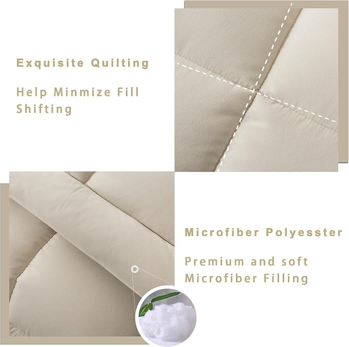 DOWNCOOL Queen Comforter Set -All Season Bedding Comforters Sets - Image 4