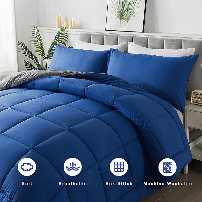 DOWNCOOL King Size Comforter Set -All Season Bedding Comforters Sets - Image 3