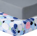 GUNTAIL Baby Crib Sheets for Boys Girls, 2 Pack Fitted Crib Sheet for Standard by GUNTAIL