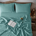 LBRO2M 100% Pure Linen Sheet Set Deep Pocket Up to 16" Bed Sheets Sets by LBRO2MBedding