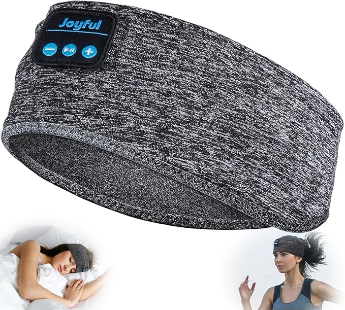 Sleep Headphones Bluetooth 5.3 Headband, Sports Wireless Earphones Sweat by Voijump