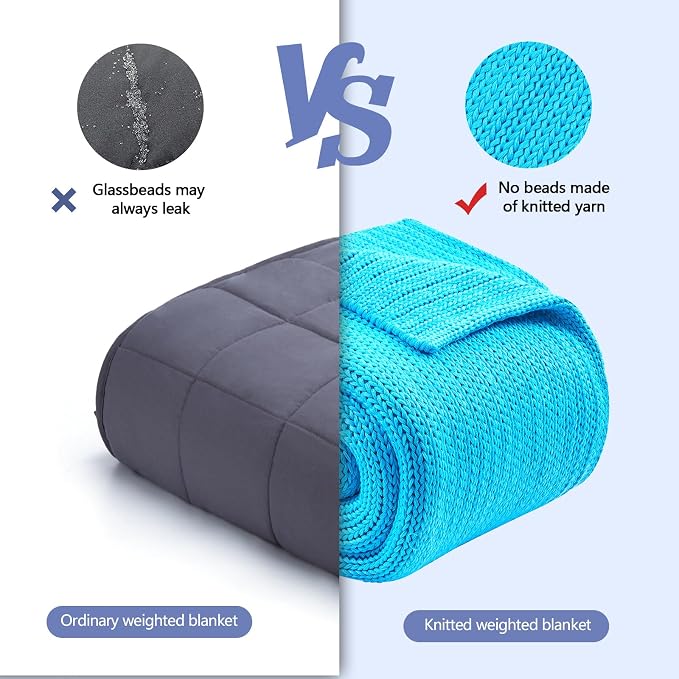 L'AGRATY Knitted Weighted Blanket - Image 8