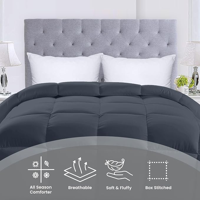 Utopia Bedding Comforters Twin Size, All Season Duvet Insert, Down Alternative - Image 3