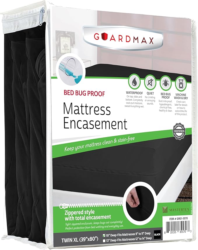 Guardmax Jersey Knitted Twin XL Zippered Mattress Encasement by Guardmax