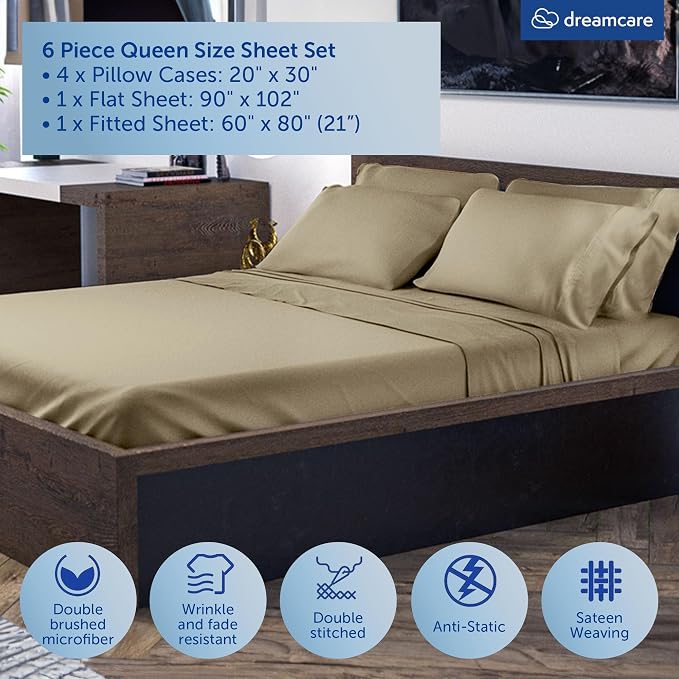 DREAMCARE Queen Sheet Set - Image 6