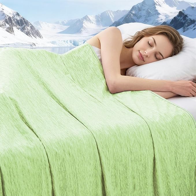 Cooling Blanket Queen Size, Cold Blanket Thin Lightweight Breathable Soft by PENGZHUTECHNOLOGY