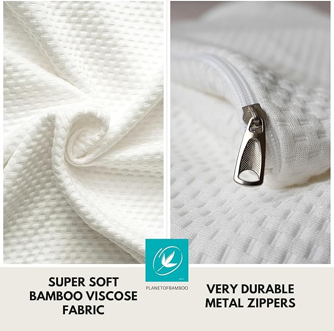 Bamboo Viscose Top Layer Wedge Pillow Case Cover 24" L x 24" W x 7.5" H - Image 2