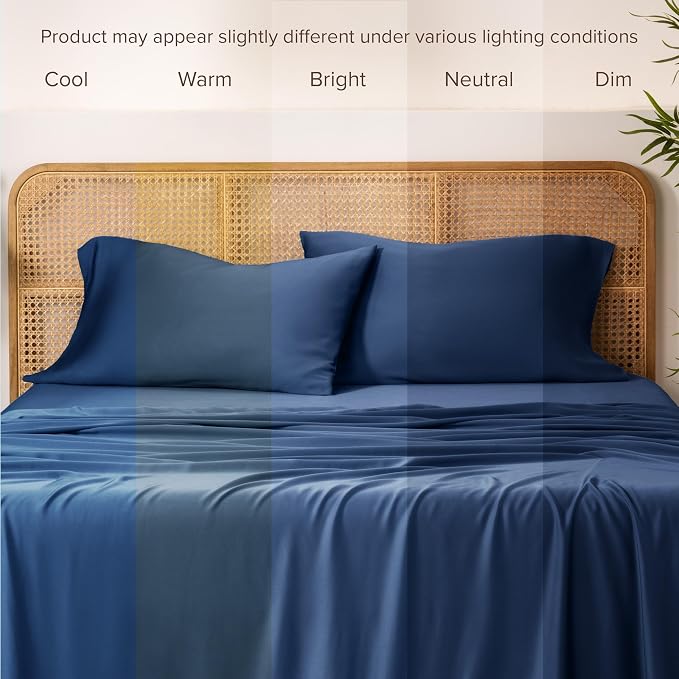 Bare Home 100% Rayon Made from Bamboo Luxury Standard Size Set of 2 Cooling - Image 5