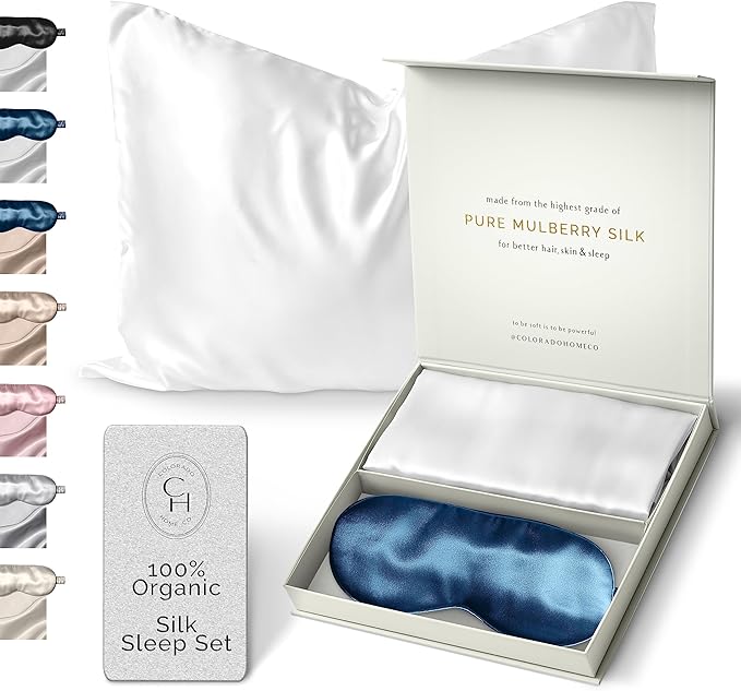 Mulberry Silk Pillowcase Set by ColoradoHomeCo
