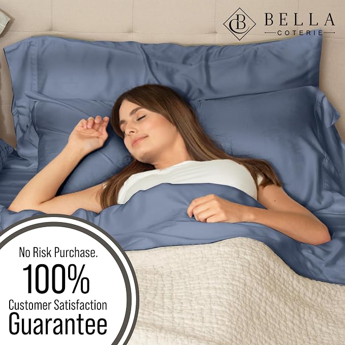 Bella Coterie | Luxury Bamboo Viscose Queen Size Pillowcase Set | 100% - Image 5