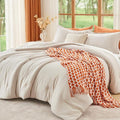 MUXHOMO Beige King Size Comforter Set, All Season Ultra Soft Down Alternative by MUXHOMO
