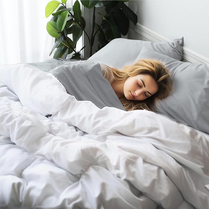 Bamboo Viscose Flat Sheets Only, 400 Thread Count Sateen Weave King Size Flat - Image 6