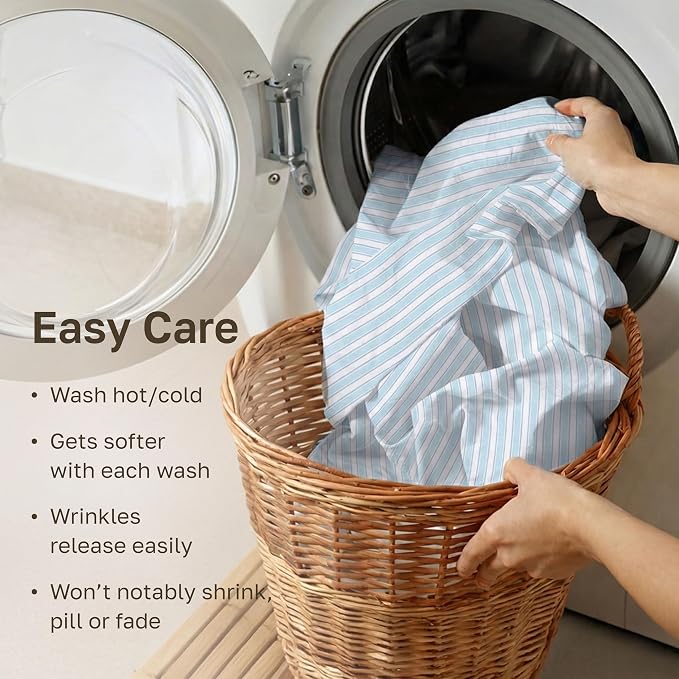 California Design Den Soft 100% Cotton Sheets Twin XL Size Set, 400 Thread - Image 7