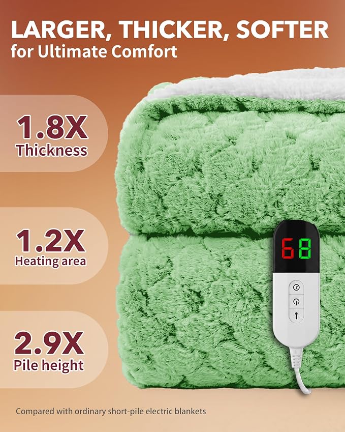 Homemate Electric Heated Throw Blanket - Image 3