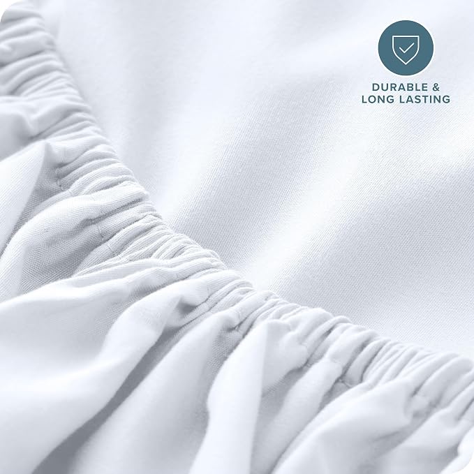 Bare Home Fitted Bottom Sheet Twin Size - Image 5