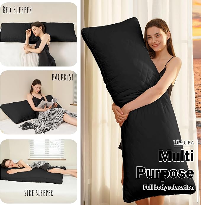 Ubauba Memory Foam Body Pillow, Full Large Body Pillows - Image 4