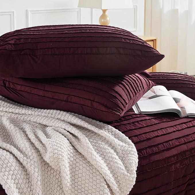 NEXHOME PRO Duvet Cover Full, 3 Pieces Boho Tufted Duvet Cover Set, Soft and - Image 6