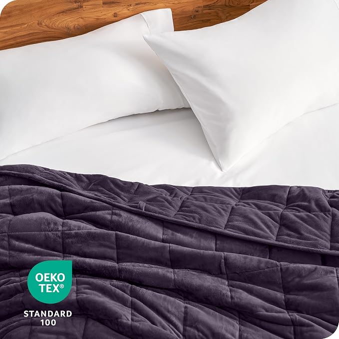 Bare Home Weighted Blanket Queen Size 17lb - Image 7