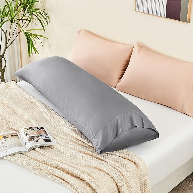 BEDELITE Body Pillow Case Cover, Rayon Made from Bamboo, Cooling Body Pillow - Image 8