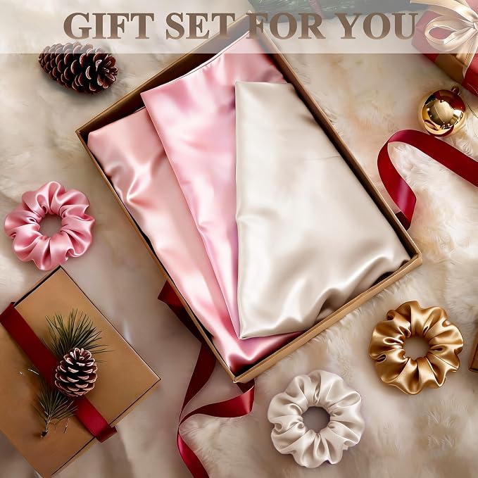 Standard Satin Pillowcase for Hair 2pc, Similar to Silk Pillow Cases, Easier - Image 7
