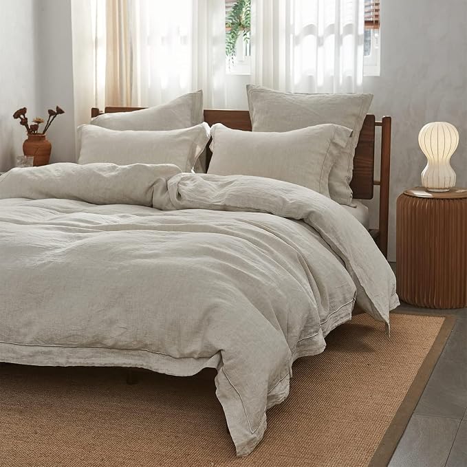 Simple&Opulence 100% Washed Linen Duvet Cover - Image 9