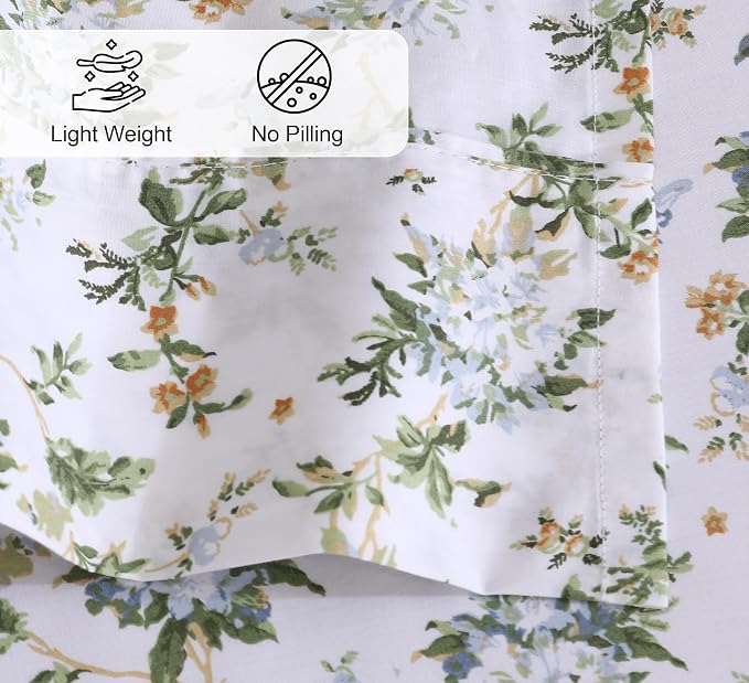 RUVANTI 100% Cotton Sheets – Twin XL Size Percale Bedding, Cooling & Breathable - Image 4