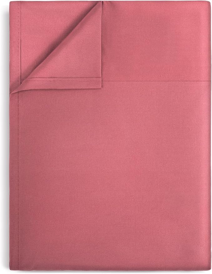 Lirex White Twin Flat Sheet Only, Ultra Soft & Breathable Brushed 1800 by Lirex
