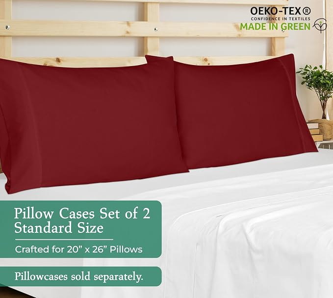 Royale Linens Standard Pillowcase Set of 2 - Image 2