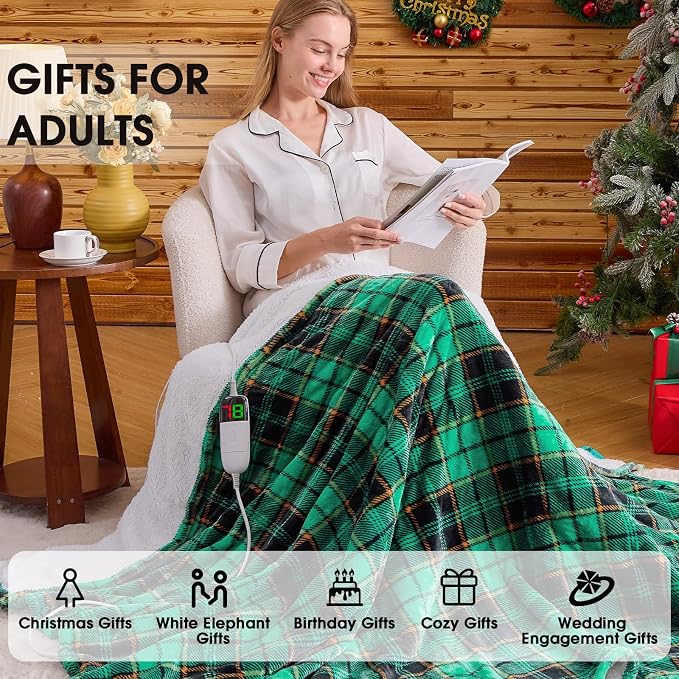 OCTROT Heated Blanket Electric Full Size 72X84, Heating Throw - Image 4