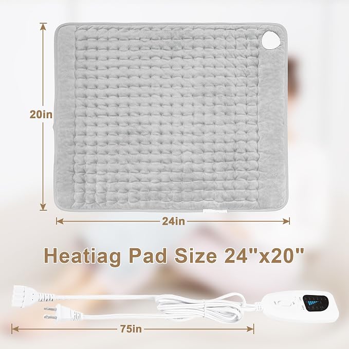 Deepsoon Heating Pad, Electric Heating Pads - Image 8