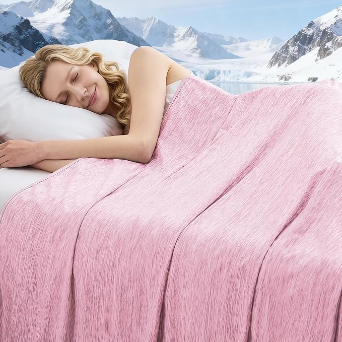 Cooling Blanket King Size, Cold Blanket Thin Lightweight Breathable Soft by PENGZHUTECHNOLOGY