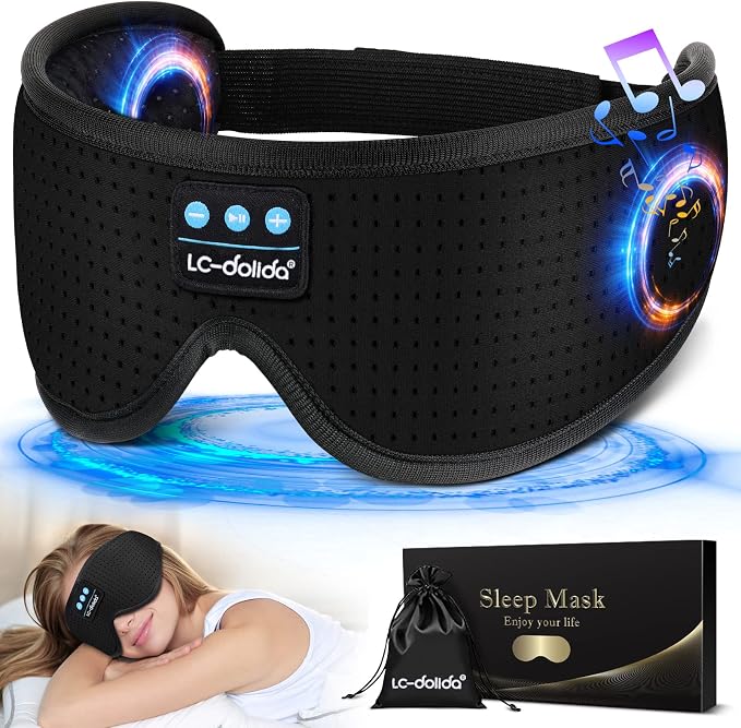 LC-dolida Sleep Headphones, Sleep Mask by LC-dolida