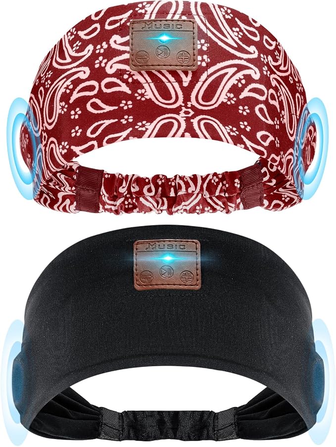 2-Pack Sleeping Headphones, Headband Headphones by Mixiba