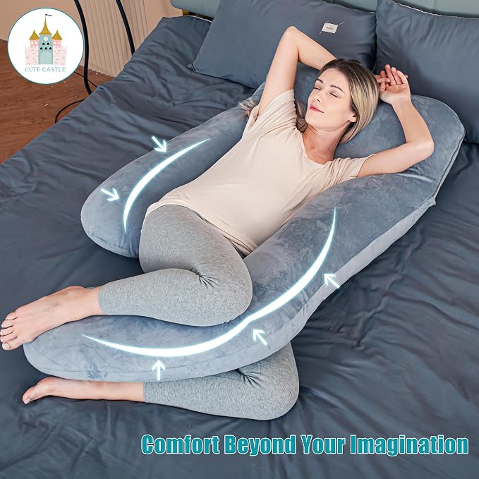 Cute Castle Pregnancy Pillows, Soft U-Shape Maternity Pillow - Image 2