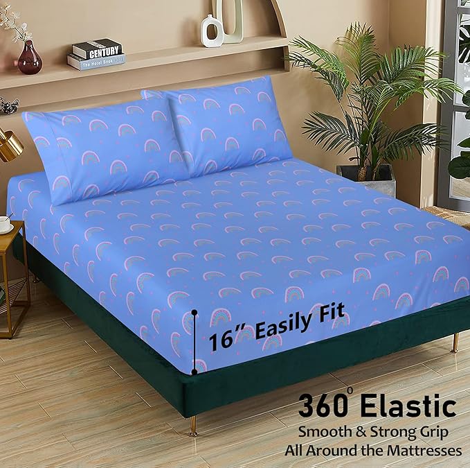 RUVANTI 100% Cotton Sheets – Queen Size Percale Bedding, Cooling & Breathable - Image 5