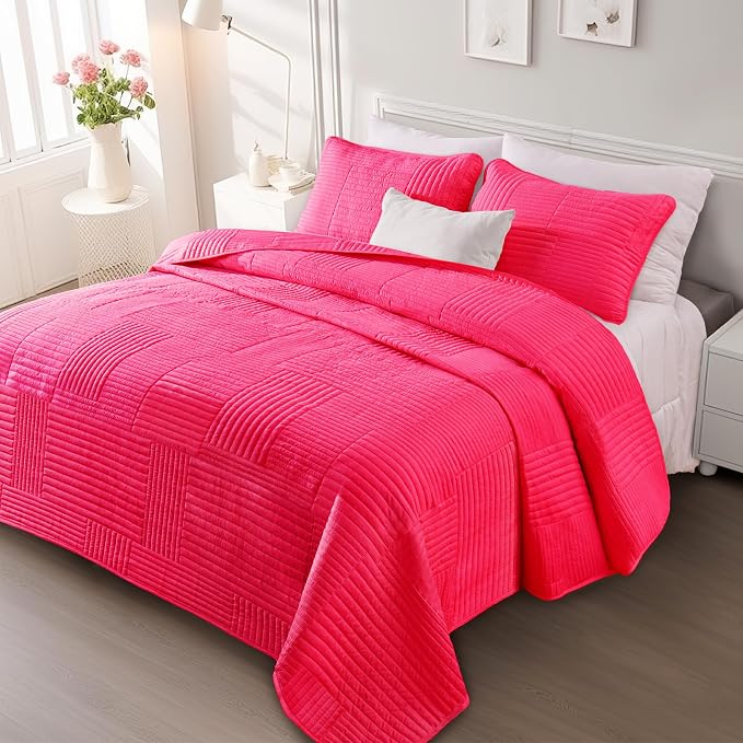 Whale Flotilla Ultra Soft Queen Quilt Bedding Set, Lightweight Microfiber Hot - Image 8